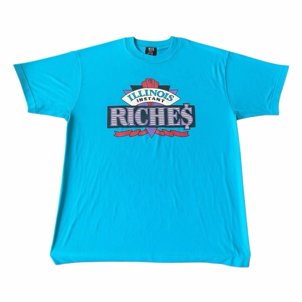 1990s Best Fruit of the Loom Illinois Lottery Promotional Gear Poly/Cotton T-Shi